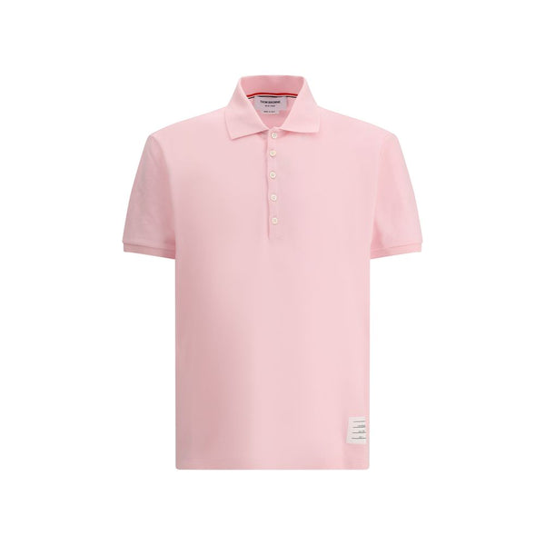 Thom Browne 100% Cotton polo shirt in pink