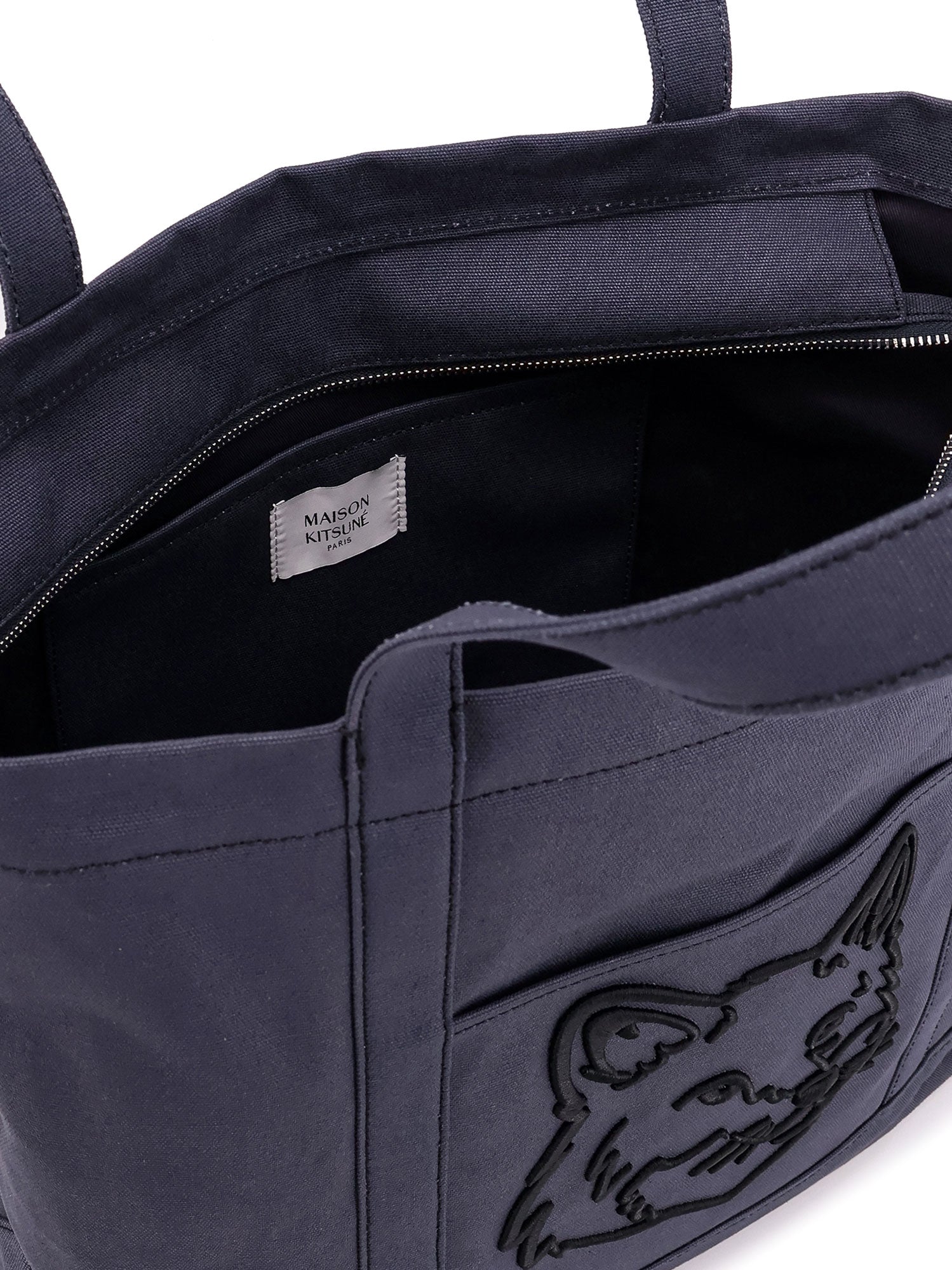 Maison Kitsune Bags Grey Cotone