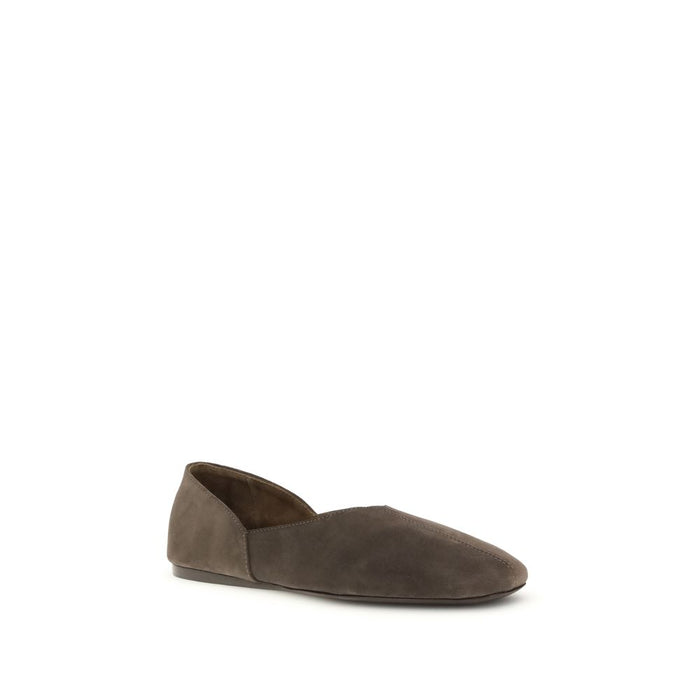 Khaite 100% Calf Leather Bos Taurus ballet flat in brown — view 2