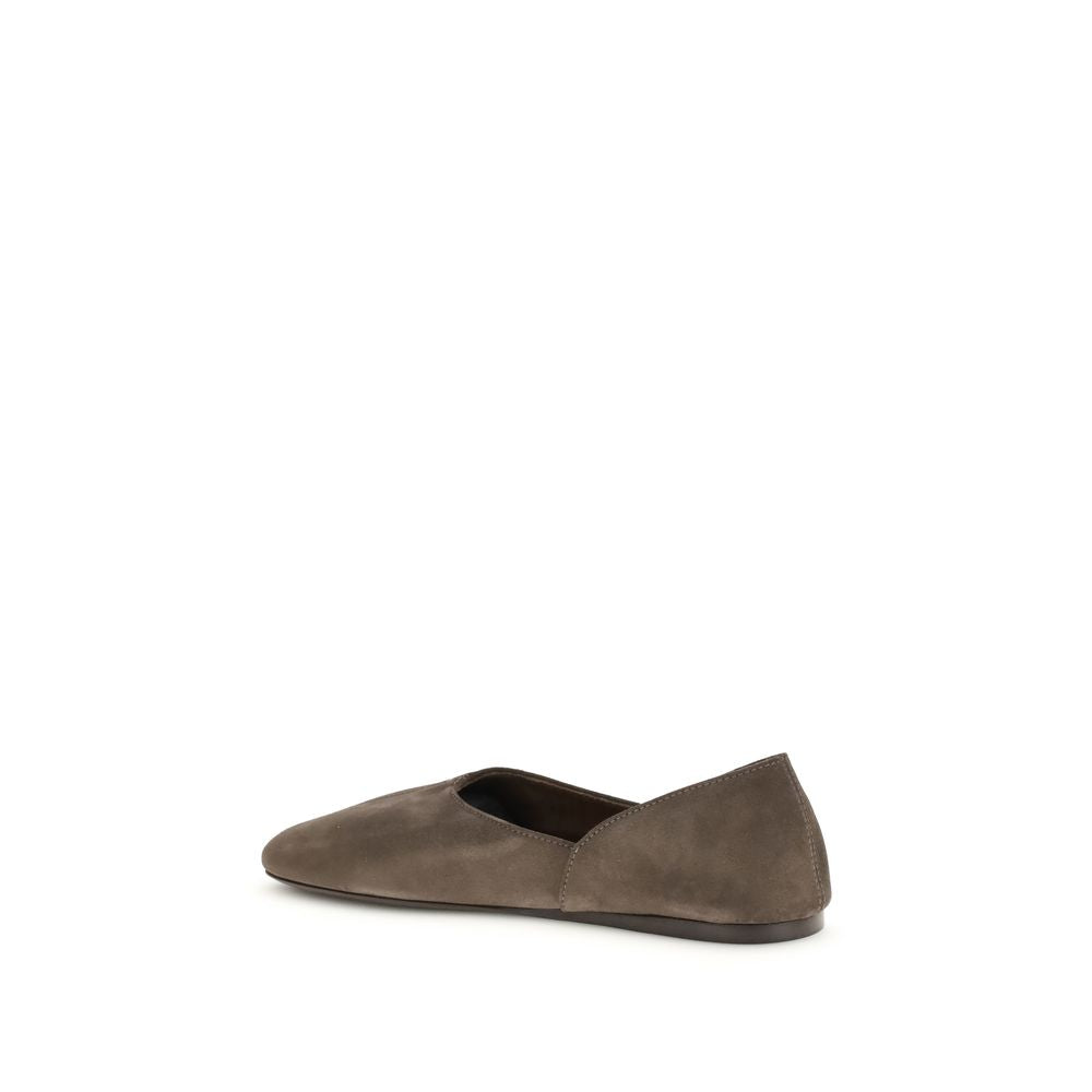 Khaite 100% Calf Leather Bos Taurus ballet flat in brown — view 3