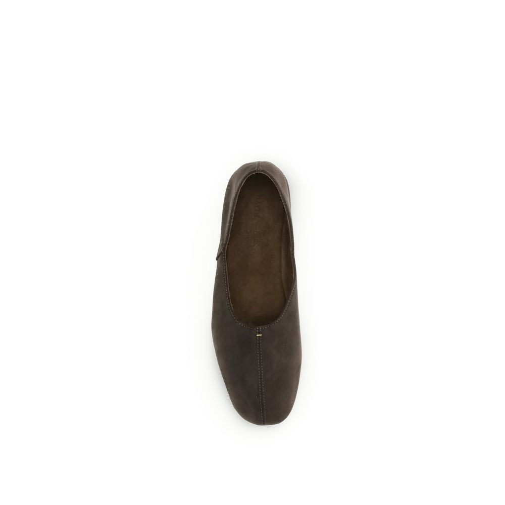 Khaite 100% Calf Leather Bos Taurus ballet flat in brown — view 4