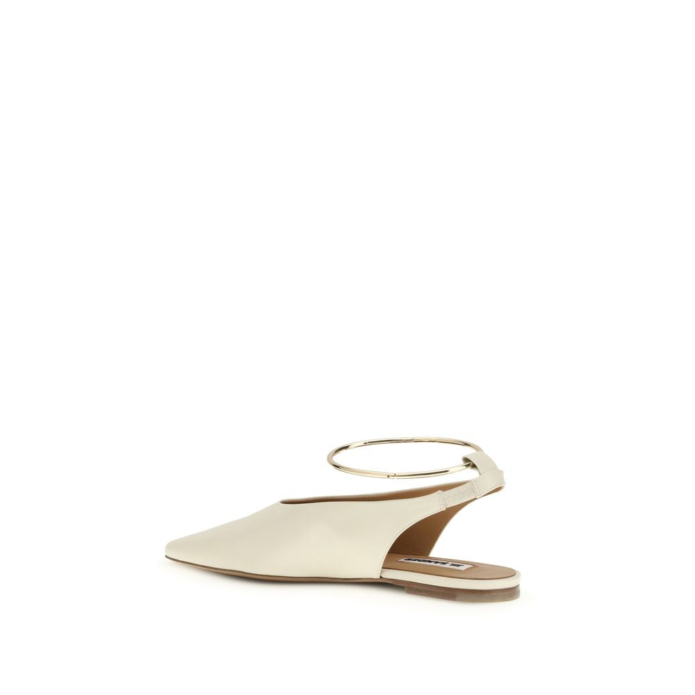 Jil Sander 100% Goatskin/hircus Goatskin ballet flat in beige — view 3