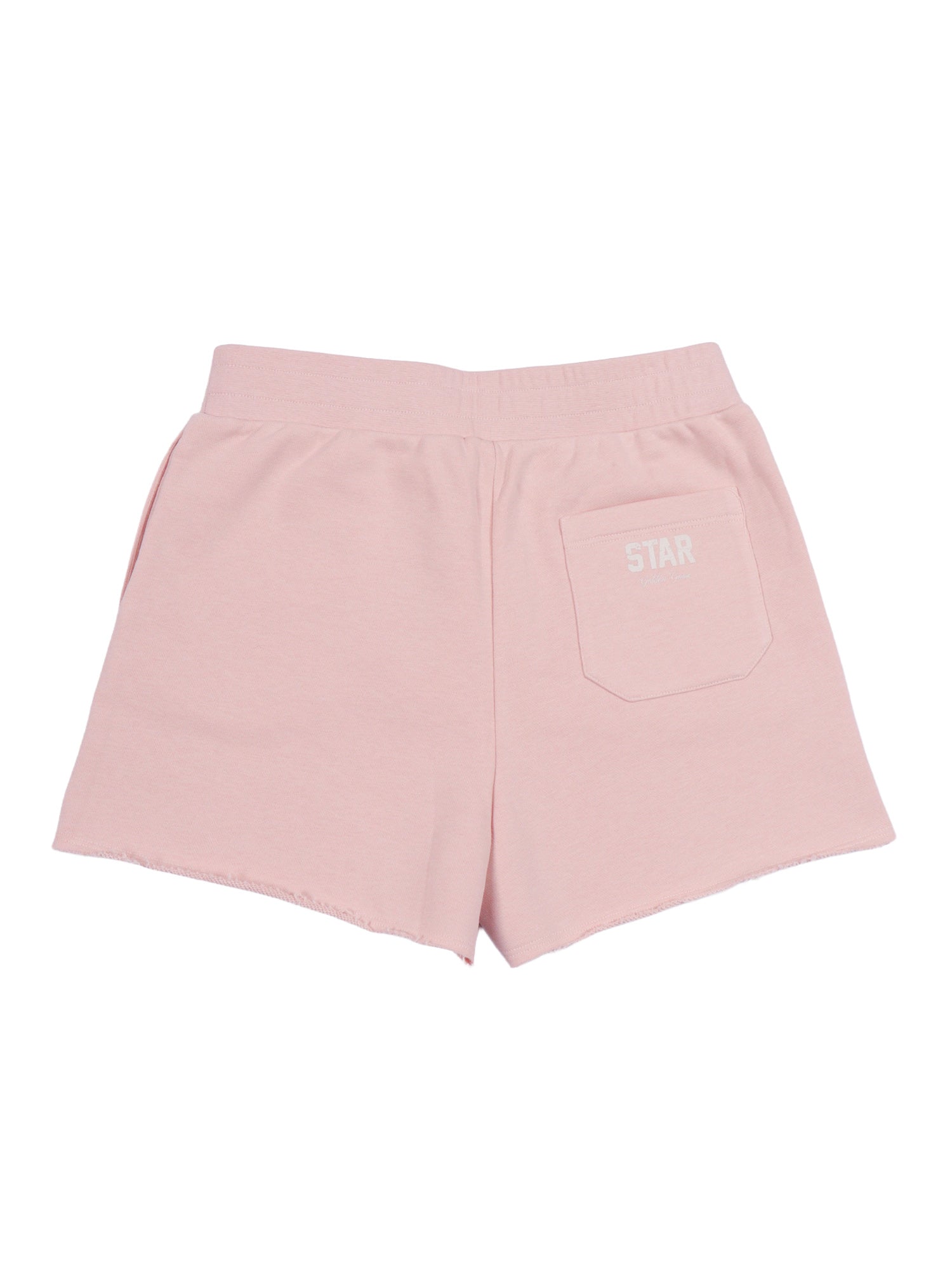 Star Girls Short Blend Cotton Fleece With Patch And Print Pink