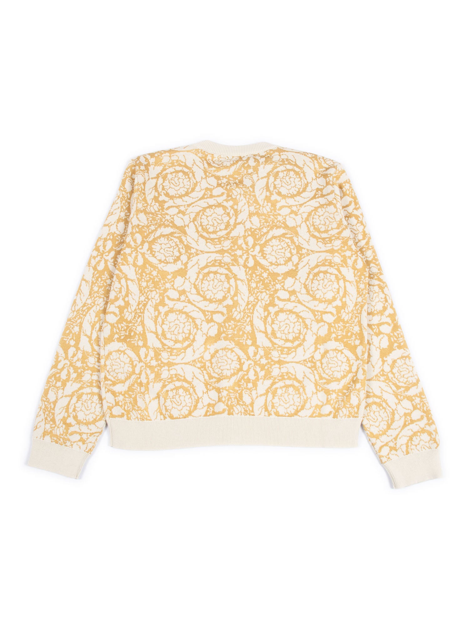 Knitwear Yellow Viscose Cotton Crewneck