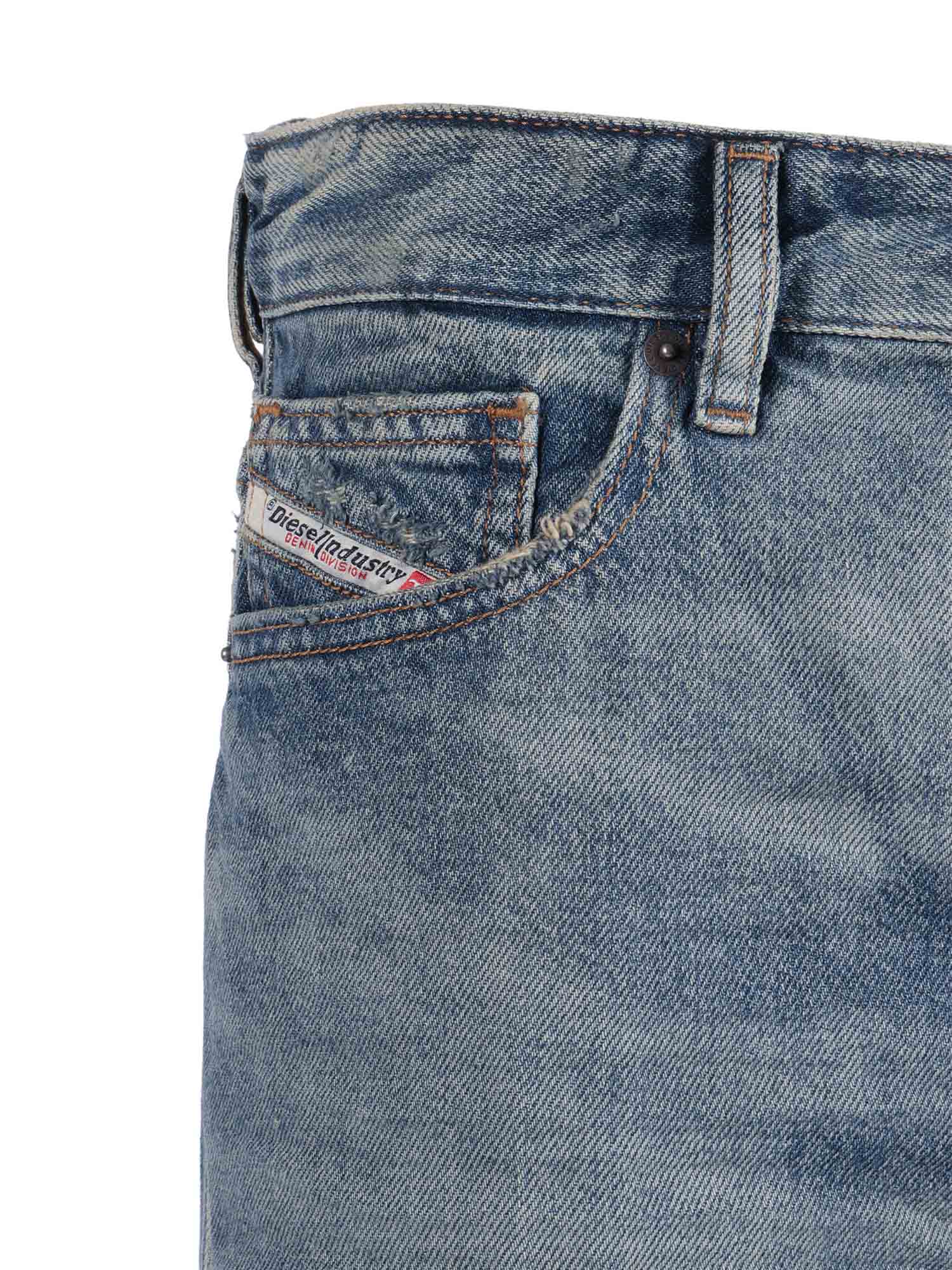 5 Pockets Blue Cotton Jean