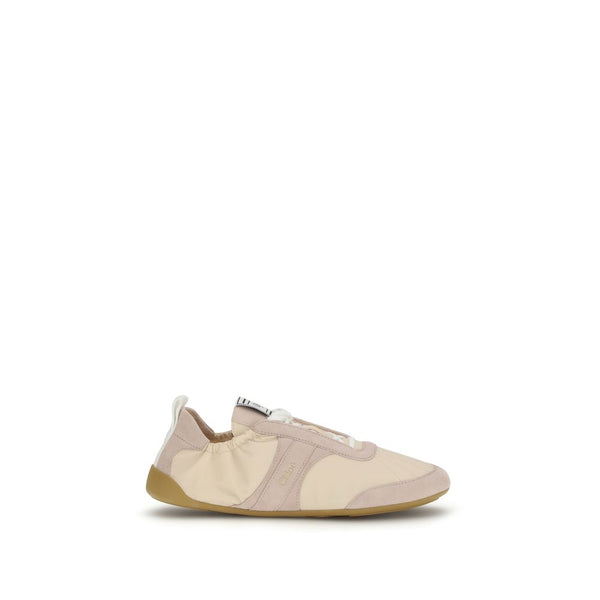 Chloé Upper 100% Nylon sneaker in beige