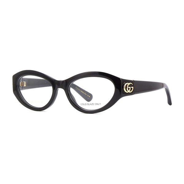 Gucci Eyeglasses Cat Eye Full Rim, Black Frame And Clear Demo Lenses Lens Gg1405o001 Brown Sunglasses
