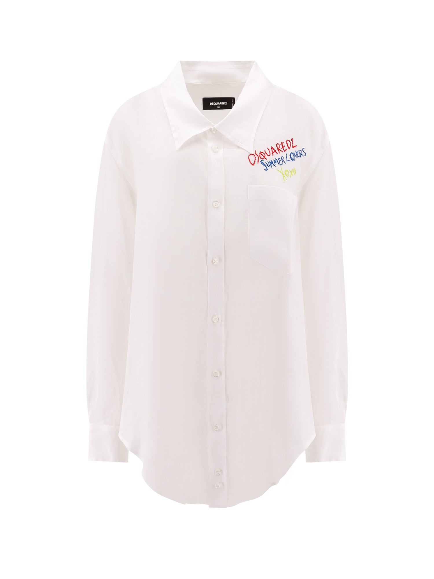 Dsquared2 Shirts White Lino