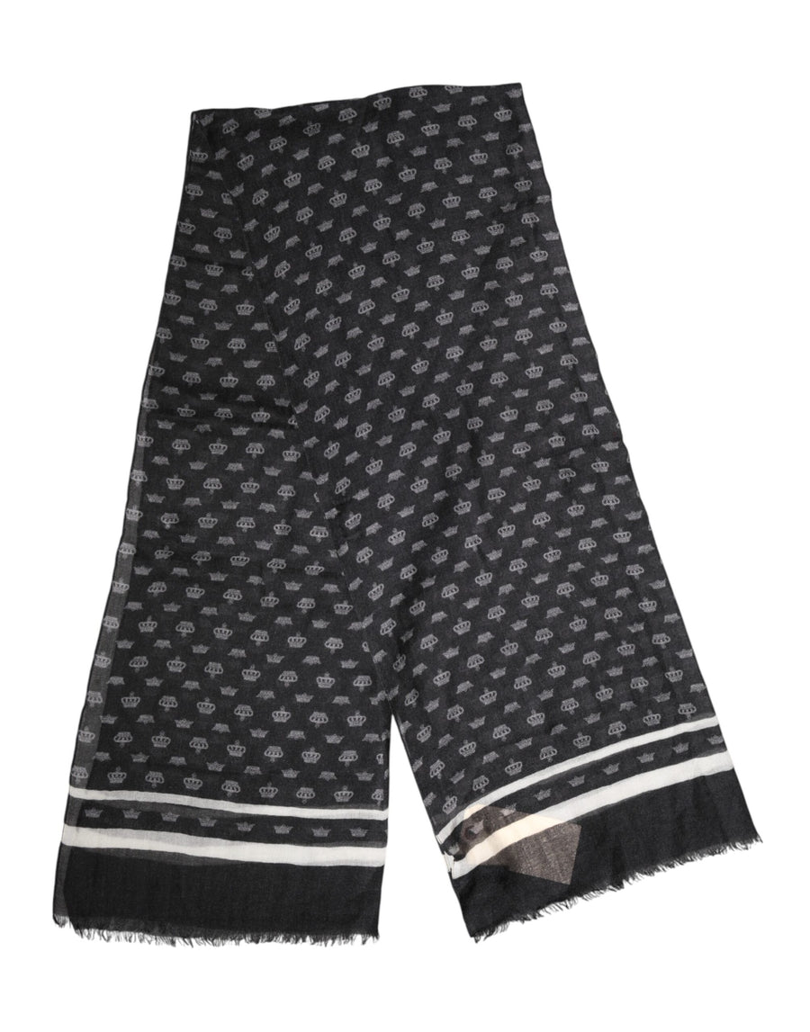 Dolce & Gabbana 100% Cashmere scarf in black