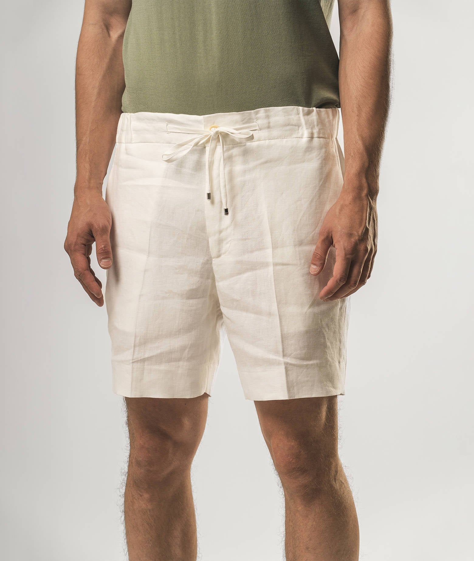 Linen Shorts Antibes White