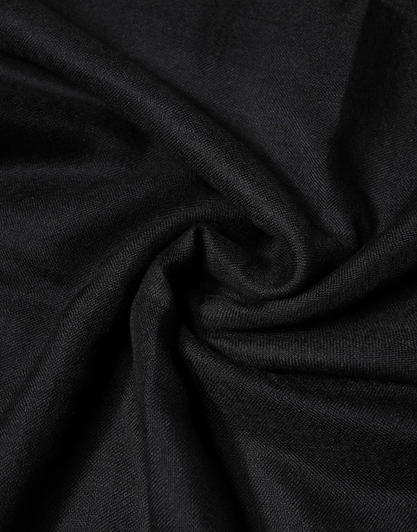Dolce & Gabbana 30% silk scarf in black
