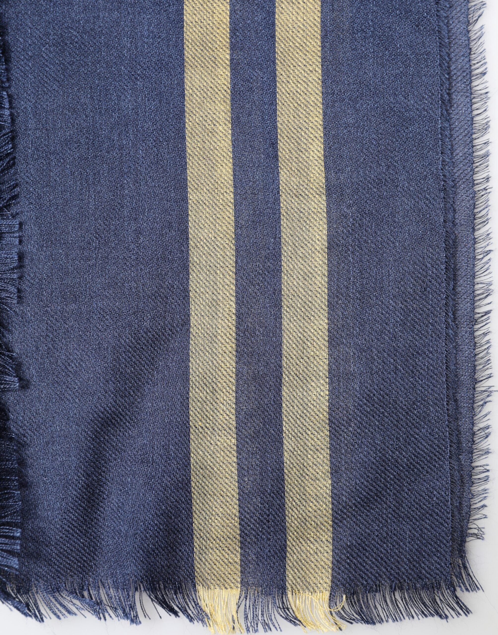Dolce & Gabbana 6% Cotton scarf in navy — view 3