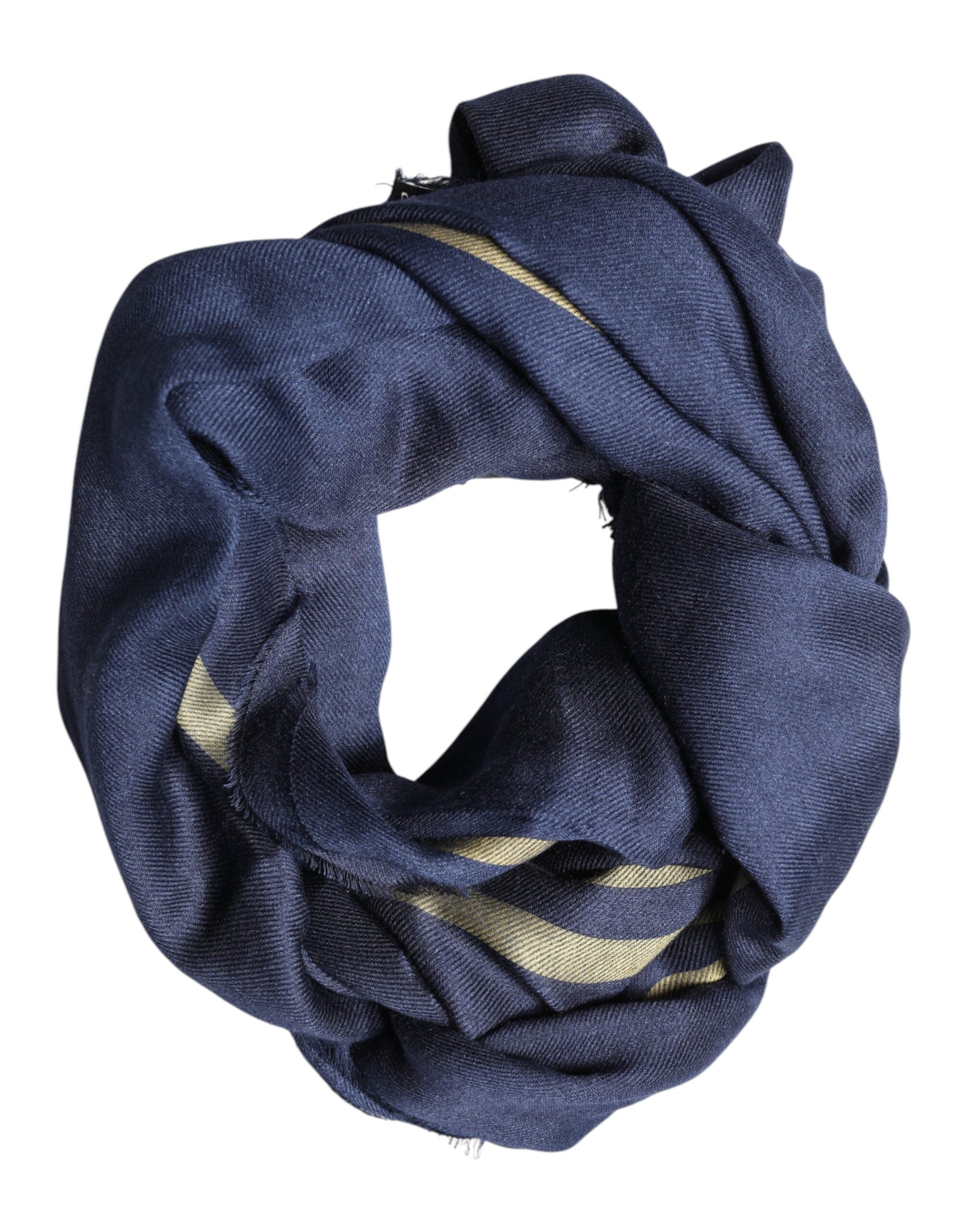 Dolce & Gabbana 6% Cotton scarf in navy — view 4