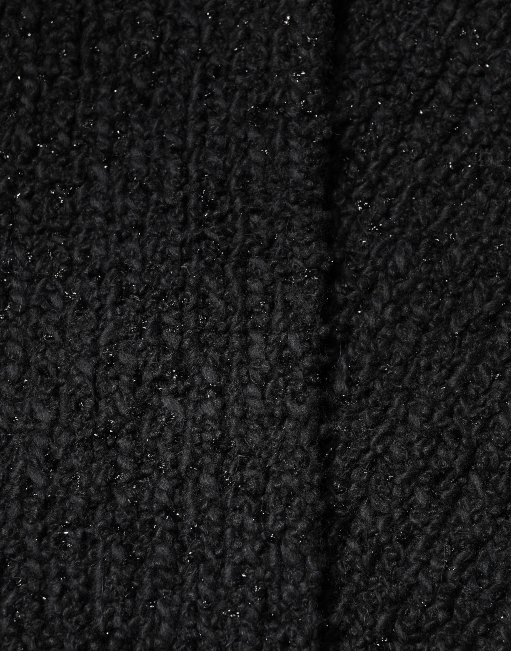 Dolce & Gabbana 30% silk shawl in black — view 3