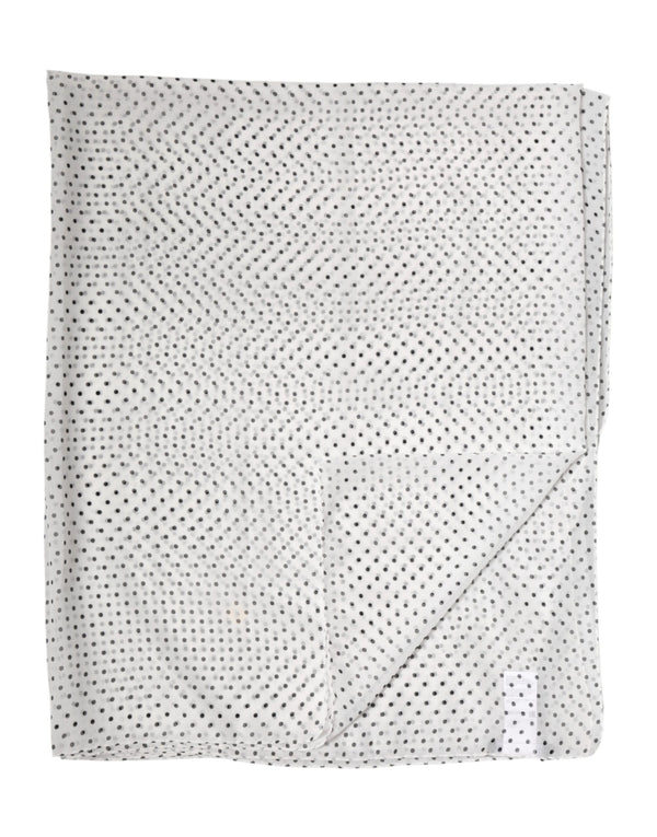 Dolce & Gabbana 100% polyester shawl in white