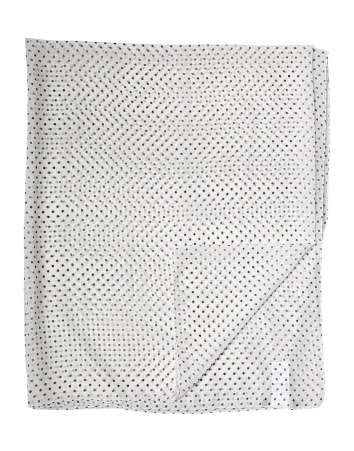 Dolce & Gabbana 100% polyester shawl in white