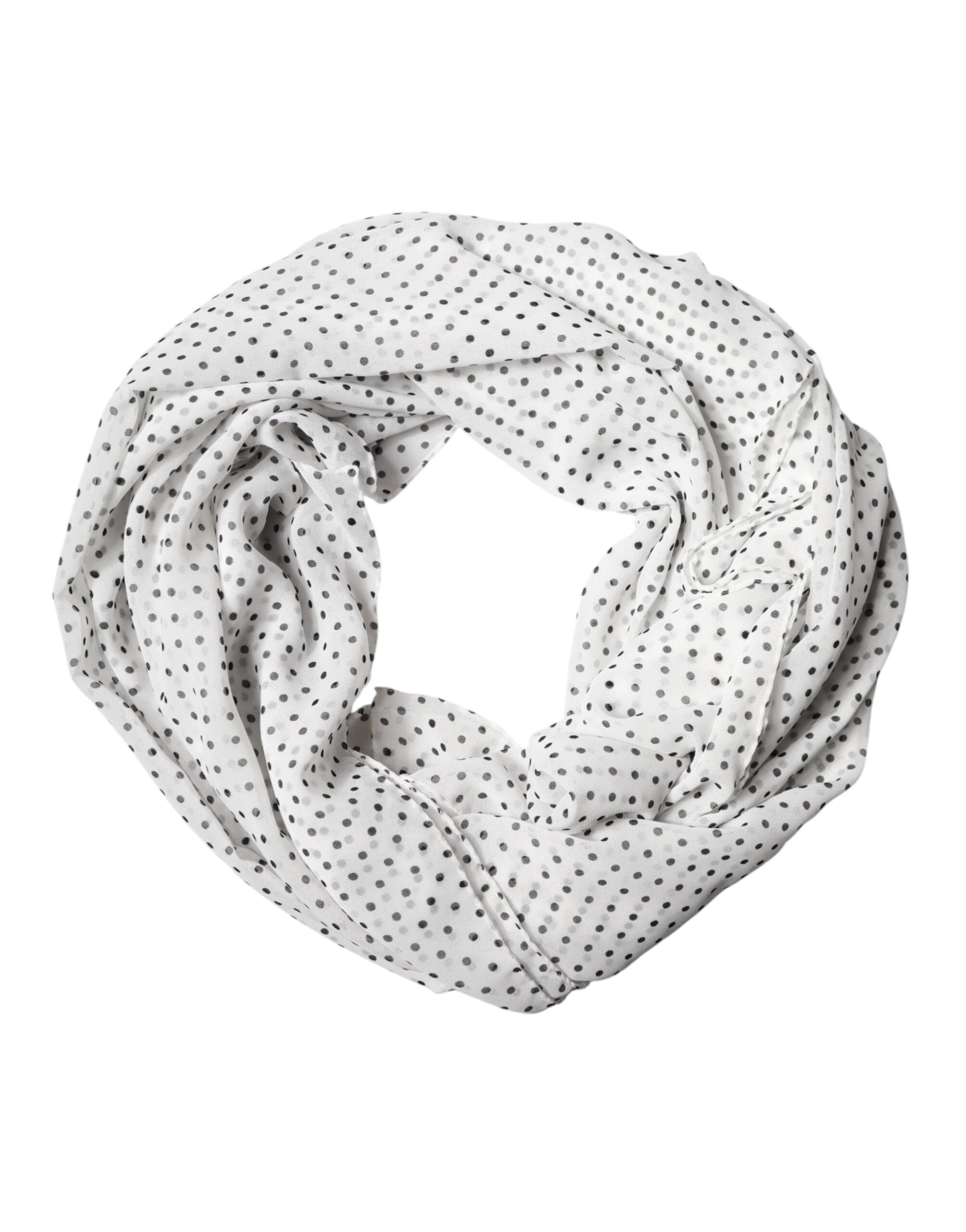 Dolce & Gabbana 100% polyester shawl in white — view 5