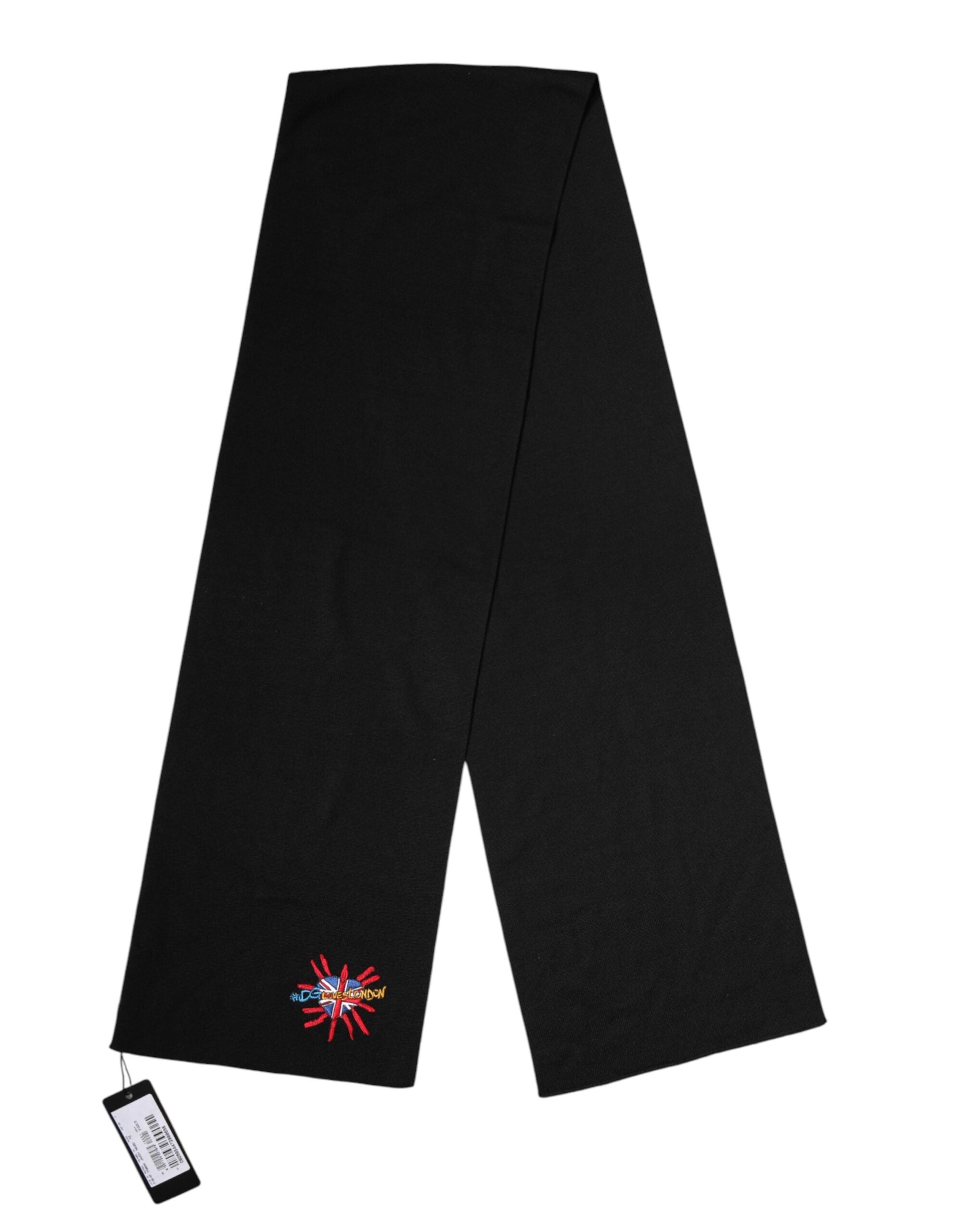 Dolce & Gabbana 100% Wool scarf in black — view 2
