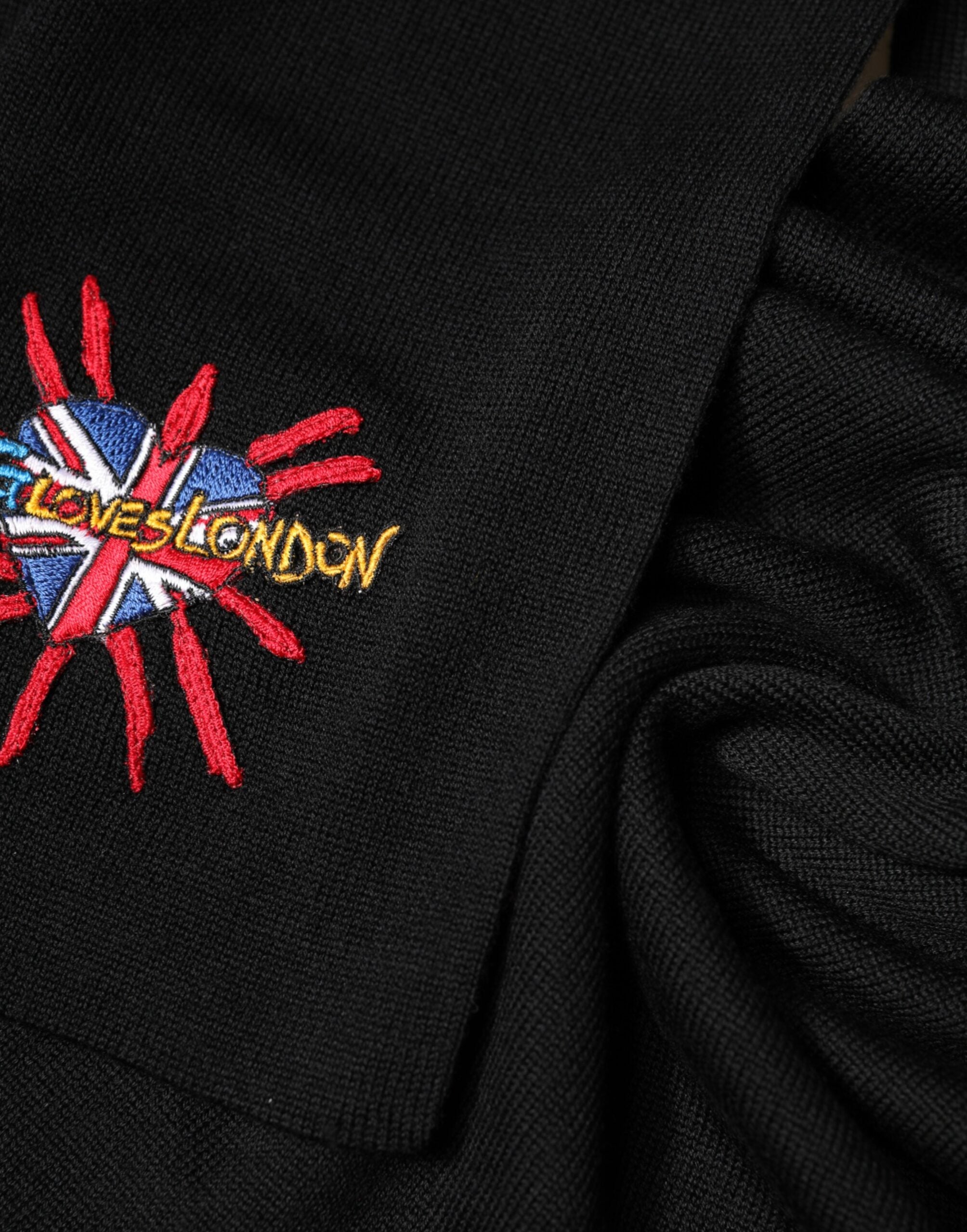 Dolce & Gabbana 100% Wool scarf in black — view 4