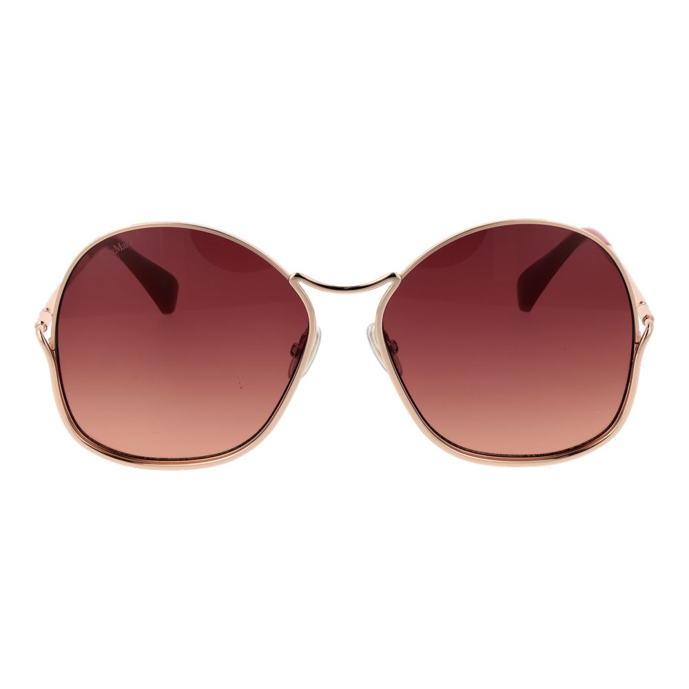 Max Mara MA-1003901 Metal frame sunglasses in rose gold — view 2