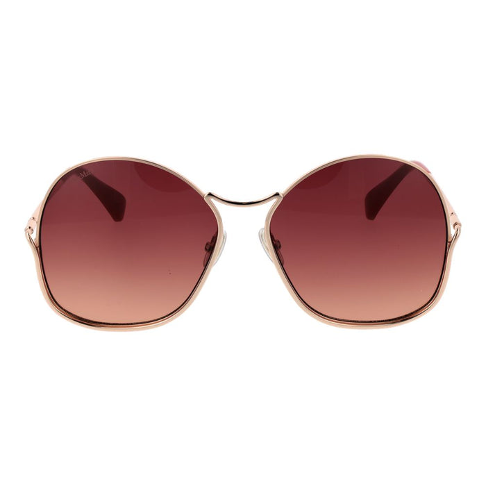Max Mara MA-1003901 Metal frame sunglasses in rose gold — view 2