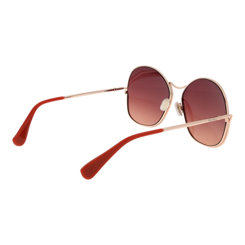 Max Mara MA-1003901 Metal frame sunglasses in rose gold — view 3