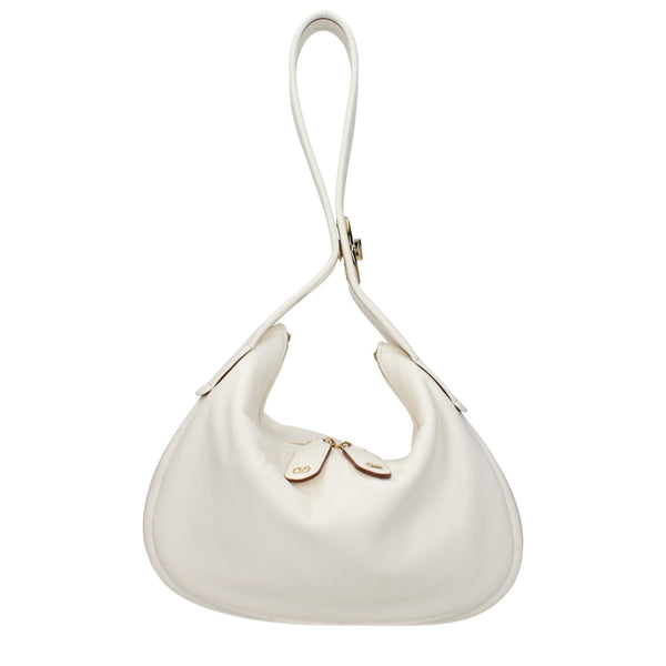 Valentino Garavani Leather shoulder bag in beige