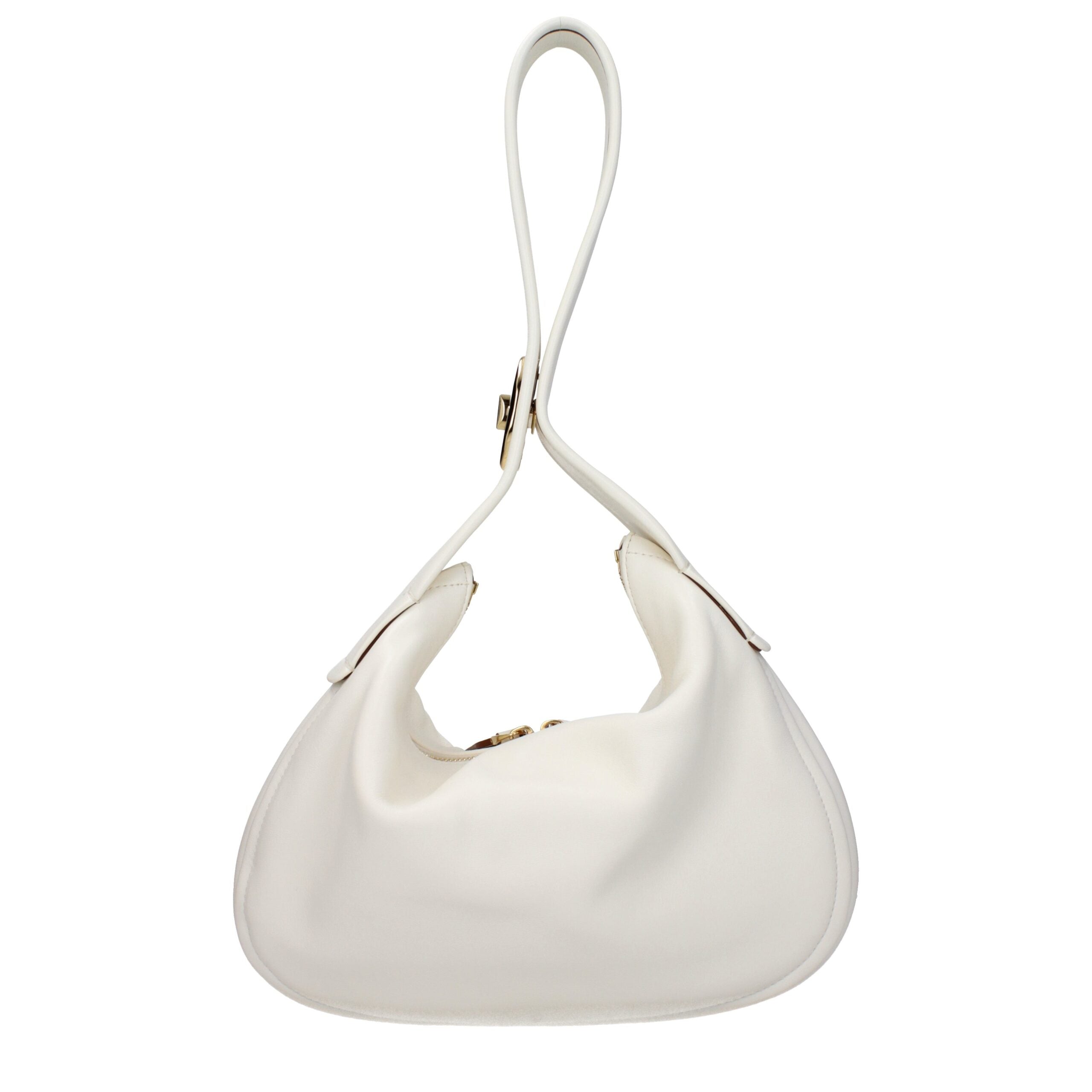 Beige Leather Handbag Bag