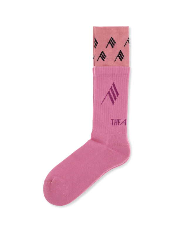 The Attico 100% Cotton socks in pink