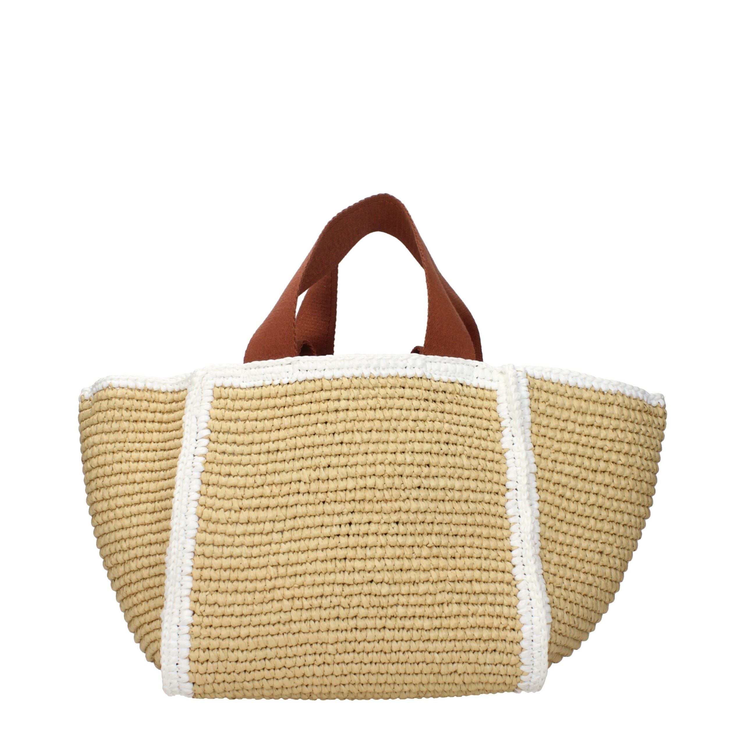 Beige Raffia Handbag Bag