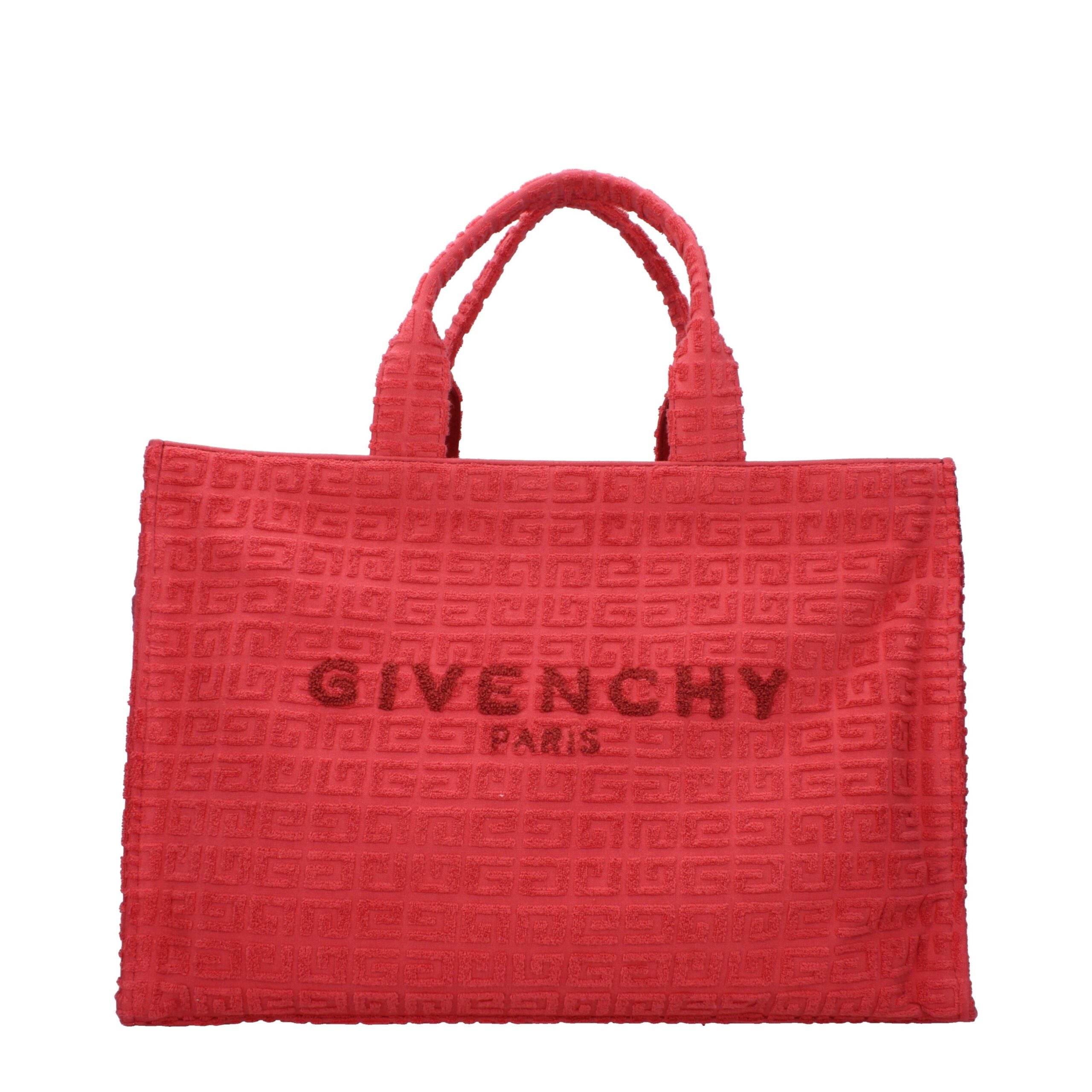 Red Fabric Handbag Bag