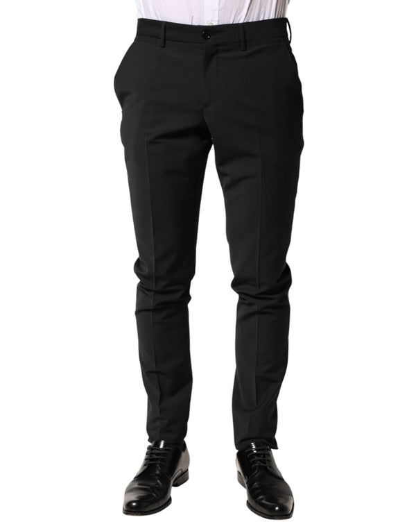 Dolce & Gabbana 04% Elastane trousers in black