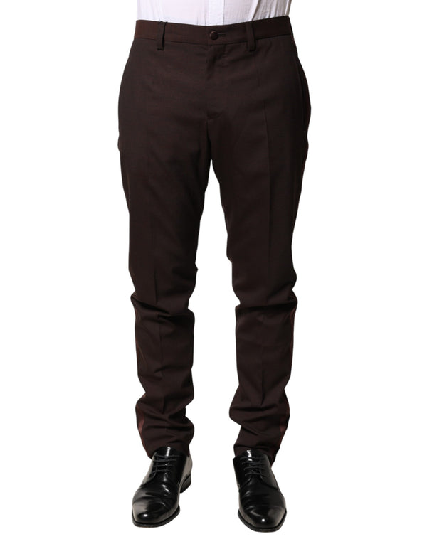 Dolce & Gabbana 41% Wool trousers in brown
