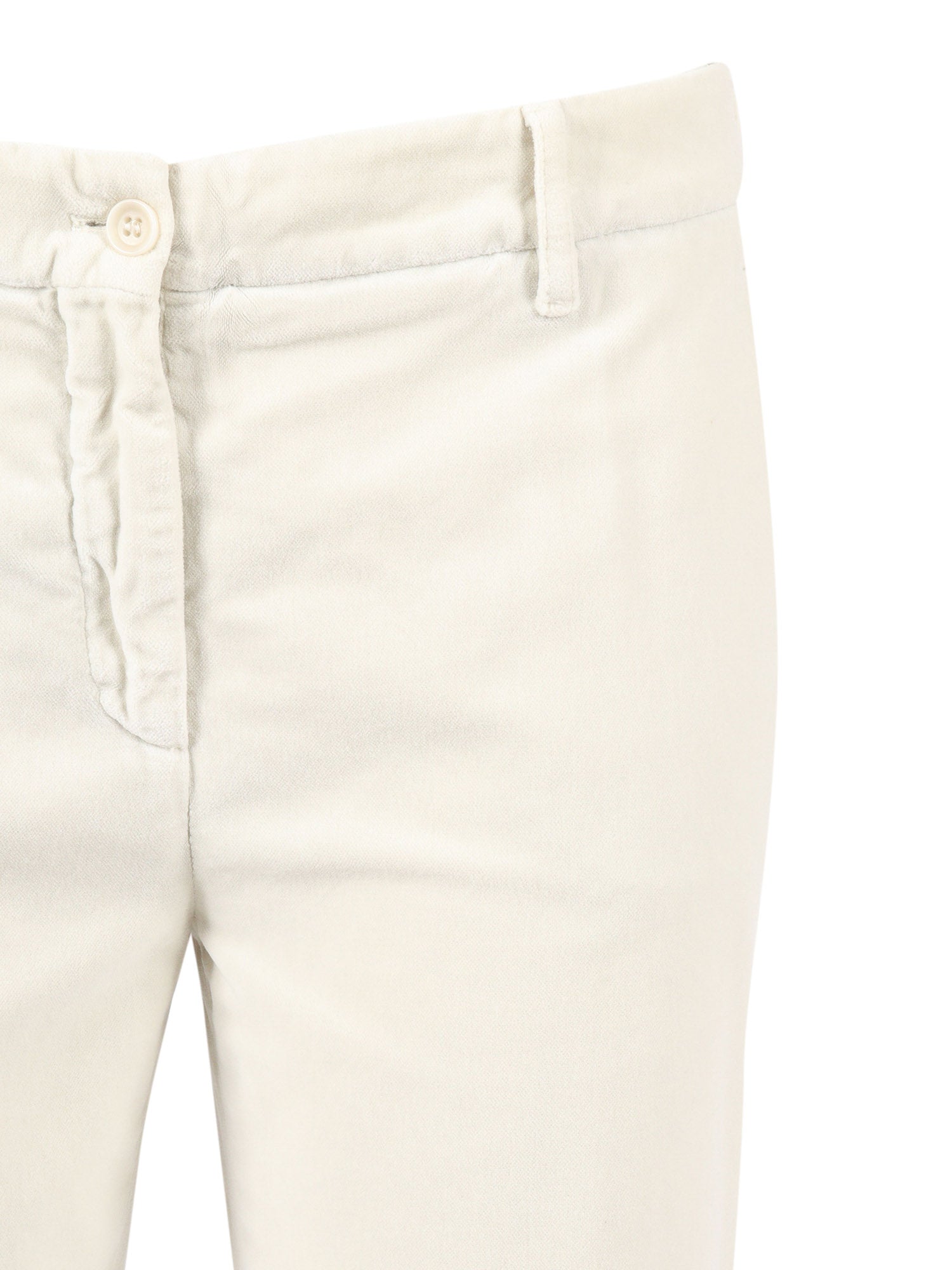 Woman Pants White Cotton