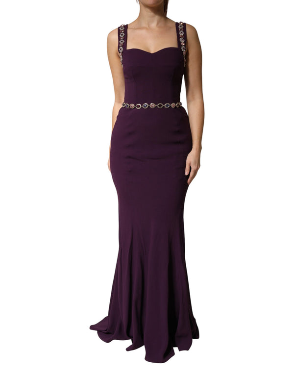 Dolce & Gabbana 46% Acrylic gown in purple