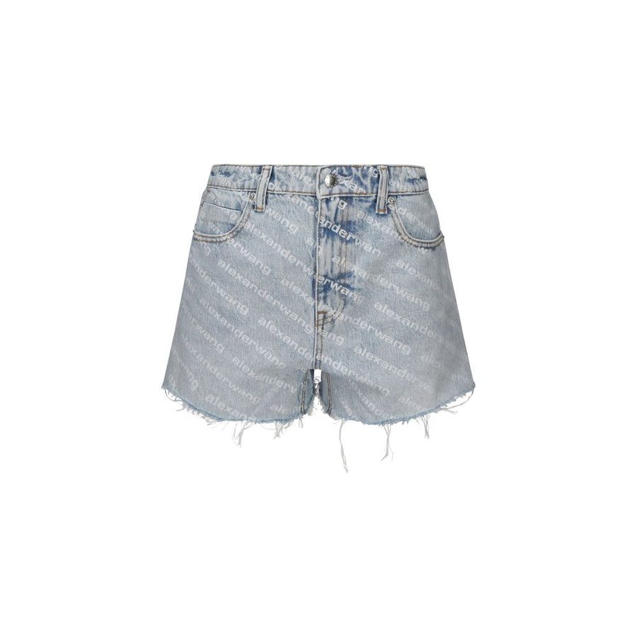Alexander Wang 100% Cotton denim shorts in blue