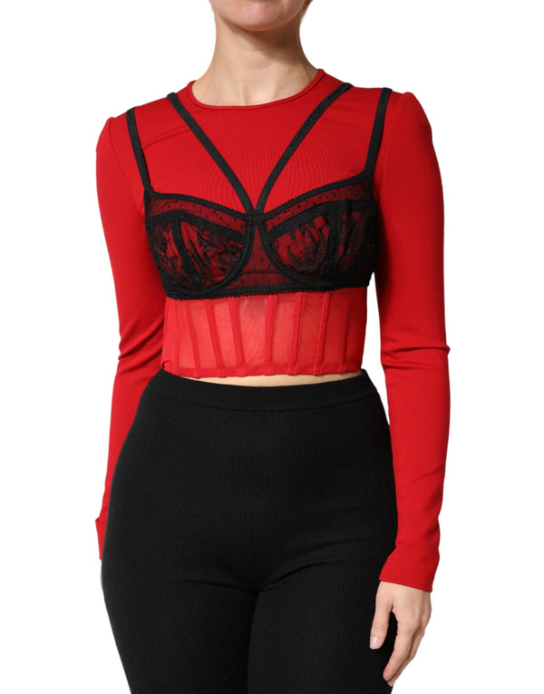 Dolce & Gabbana 06% Elastane blouse in red