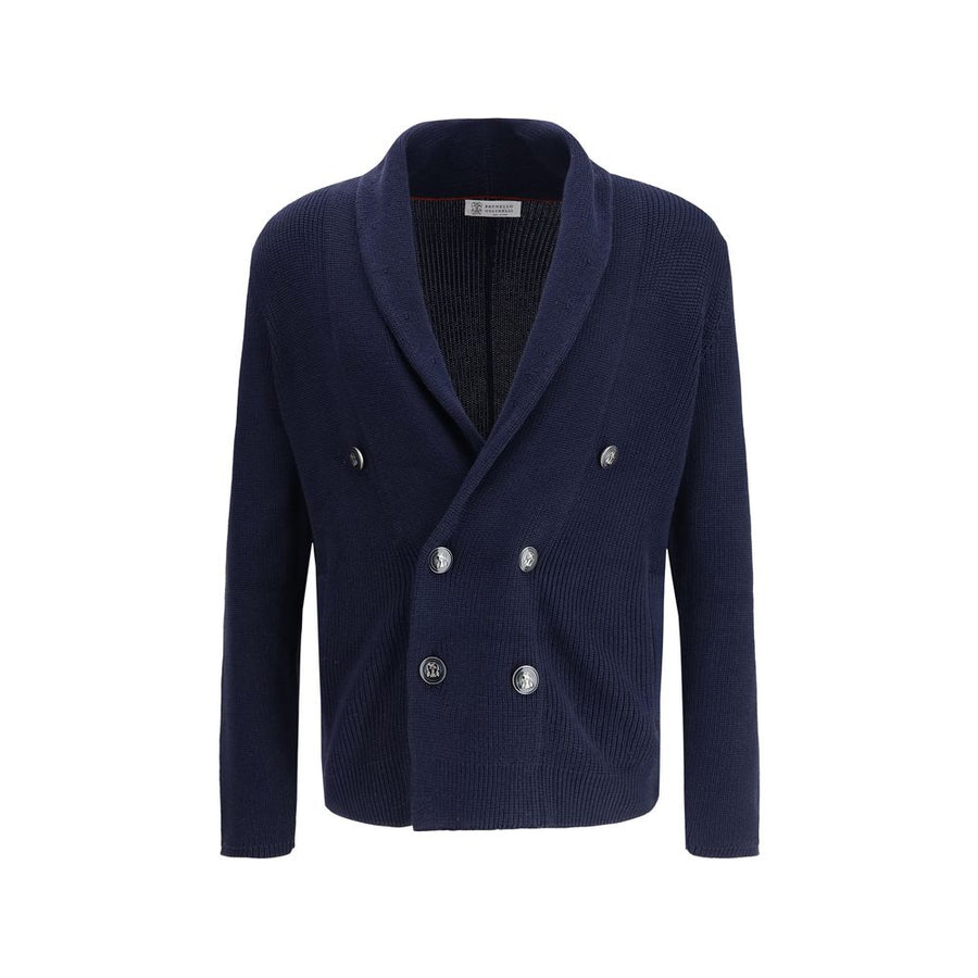 Brunello Cucinelli 100% Cotton cardigan in navy