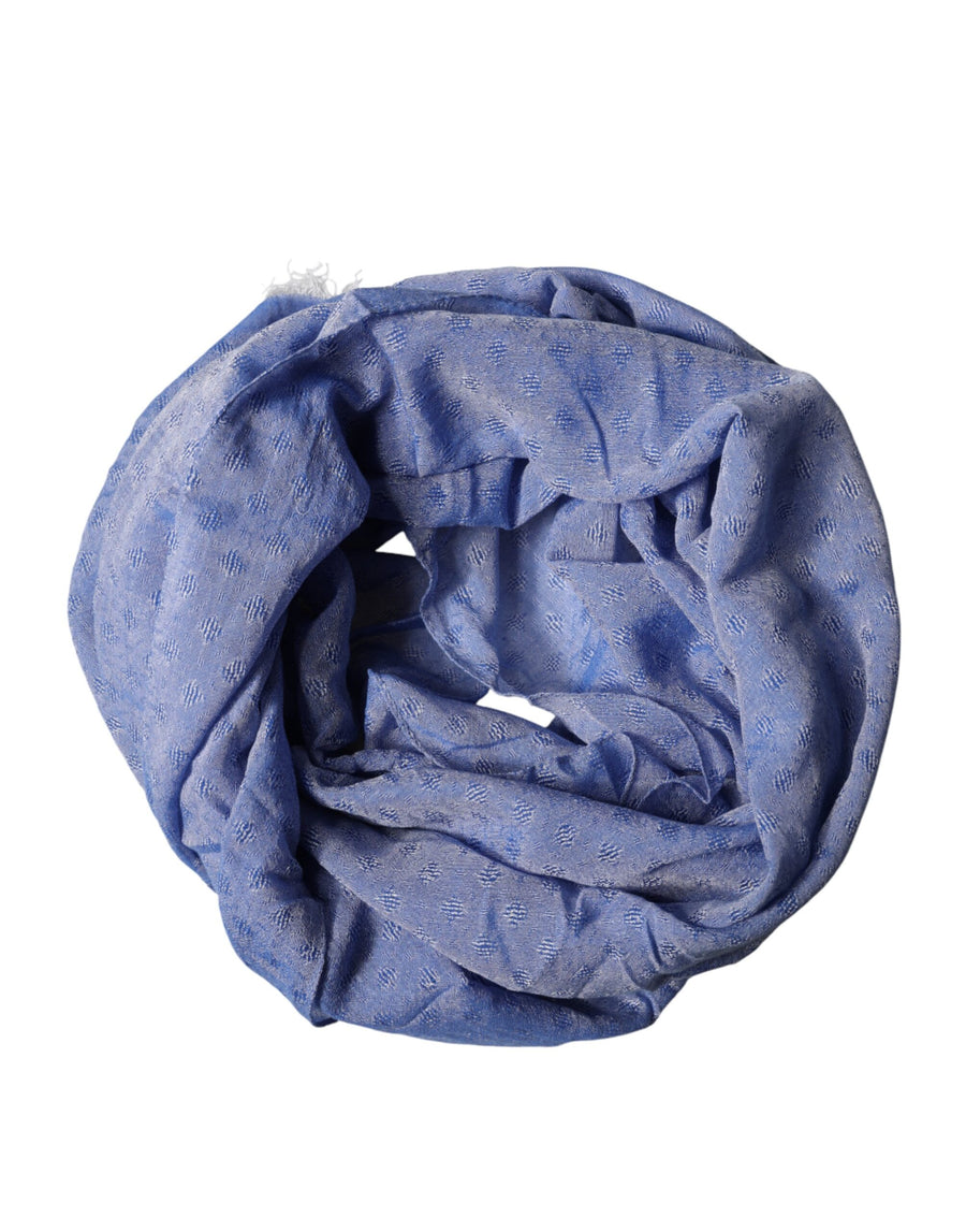 Dolce & Gabbana 50% cotton scarf in blue