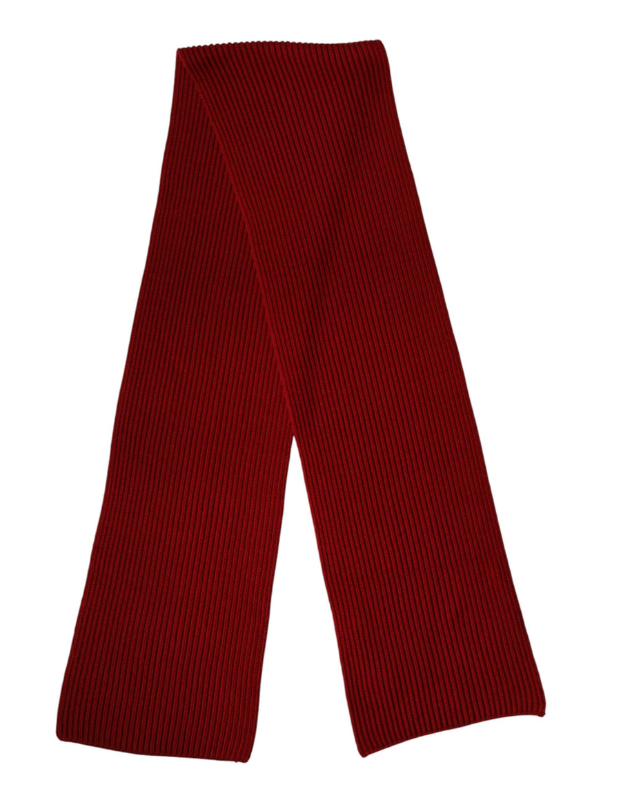 Dolce & Gabbana 100% Wool scarf in red