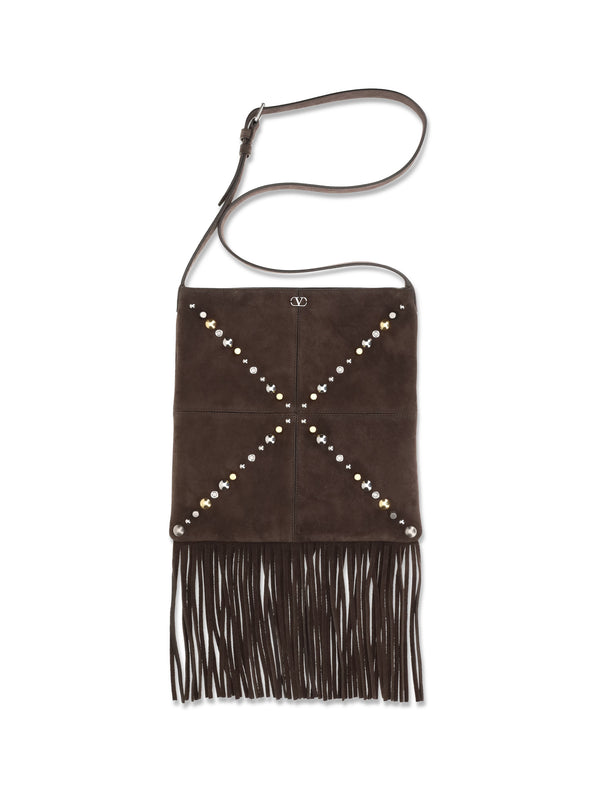 Valentino Garavani 100% Calf Leather (Bos Taurus) shoulder bag in brown