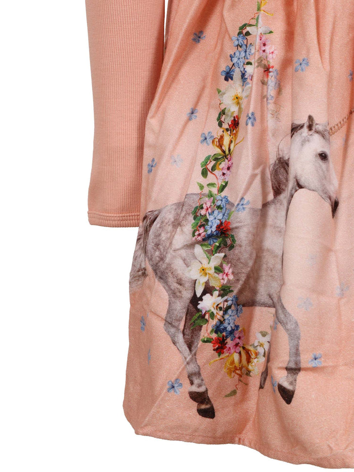 Casie Warm Dress LS Multicolor Cotton Organic