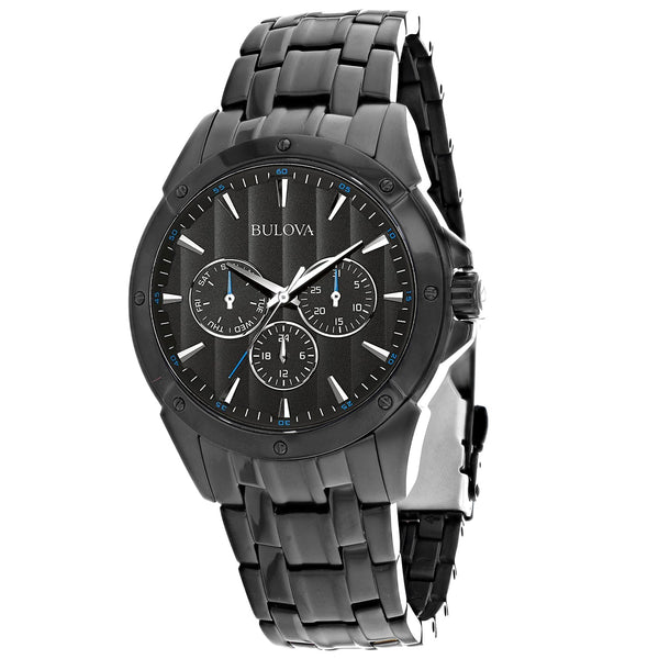 Bulova Stainless steel case watch in black
