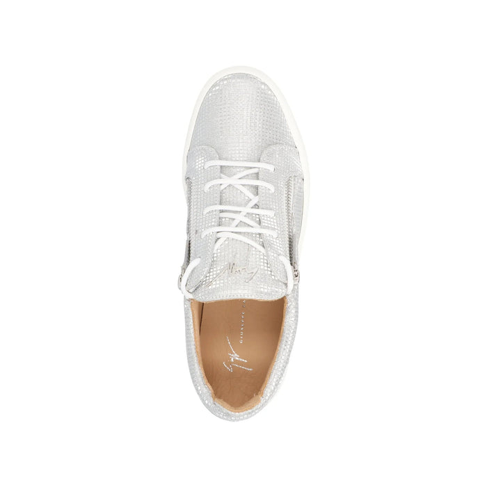 May London Sneakers Silver Fabric