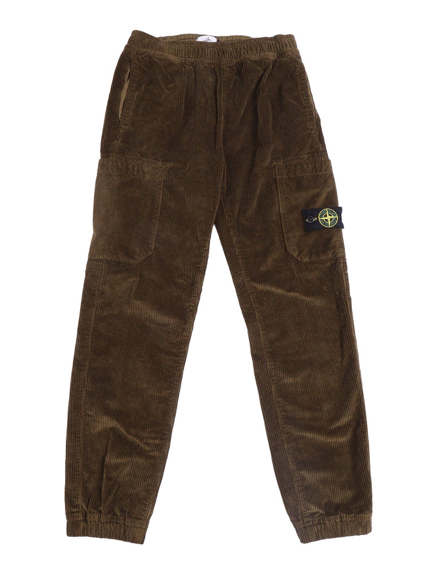 REGULAR TAPERED PANTS Brown Cotton Lyocell Elastane
