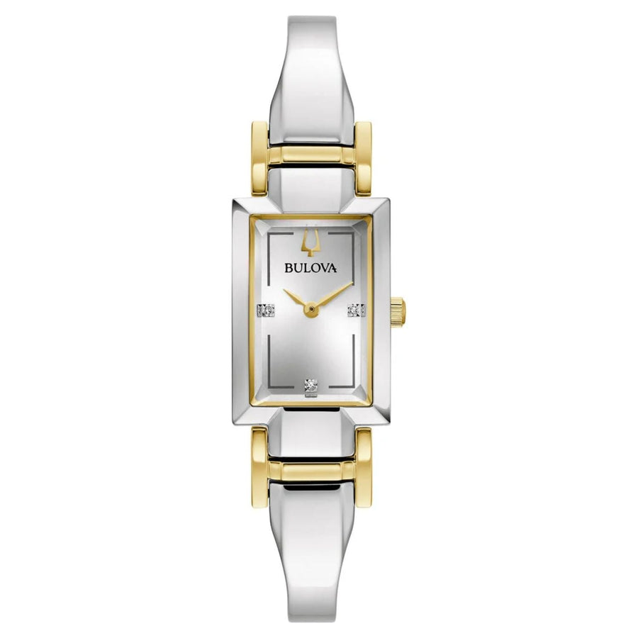 Bulova Stainless steel case and bracelet watch in silver