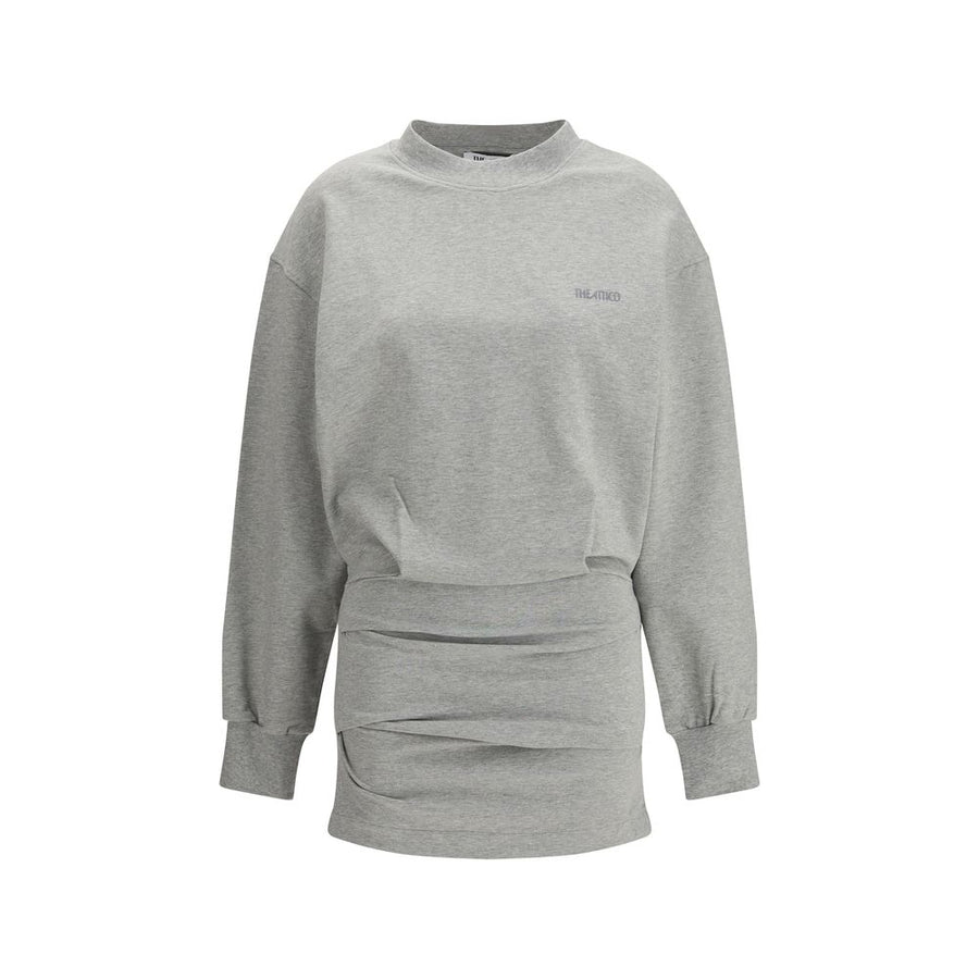 The Attico 96% Cotton 4% Elastane sweatshirt in gray