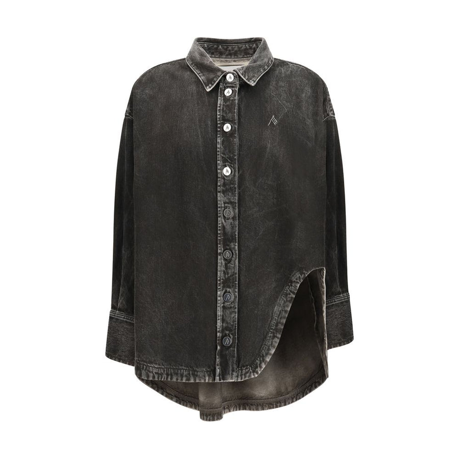 The Attico 100% Cotton shirt in black
