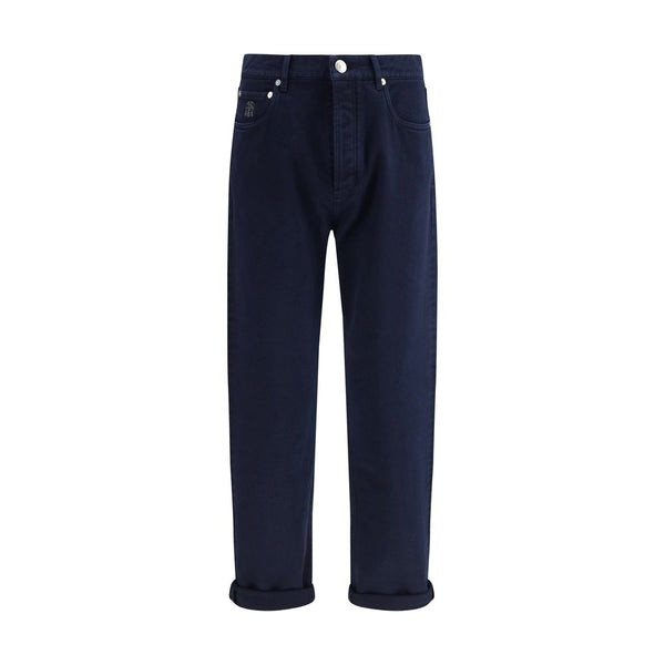 Brunello Cucinelli 100% Cotton jeans in navy