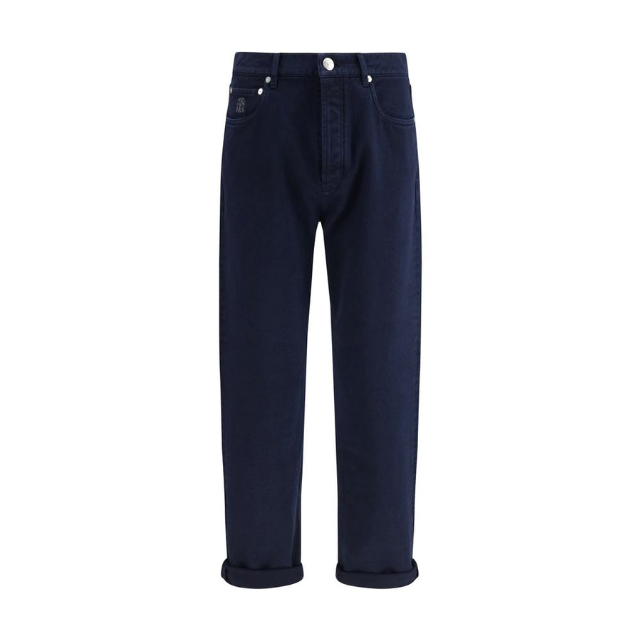 Brunello Cucinelli 100% Cotton jeans in navy